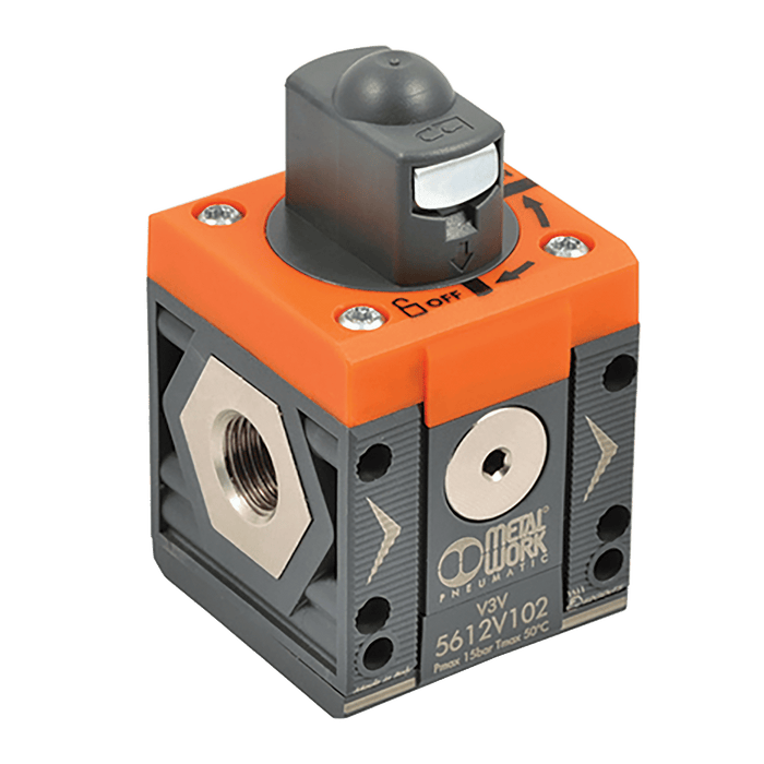 Metalwork - 5625V105 Syntesi Sy2 3/4 V3V Manual Valve - pneumaticsystems