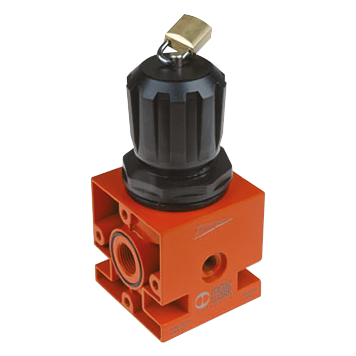 Metalwork - 1210013 New Deal 1/4" Compressed Air Pressure Regulator 0-8 Bar Lockable - pneumaticsystems