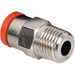 Metalwork - 2L01C02 RL1C 4mm x 1/8 Male Stud Taper Pneumatic Fitting - pneumaticsystems