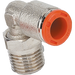 Metalwork - 2L31C12 RL31C 8mm x 3/8 Taper Elbow Fitting - pneumaticsystems
