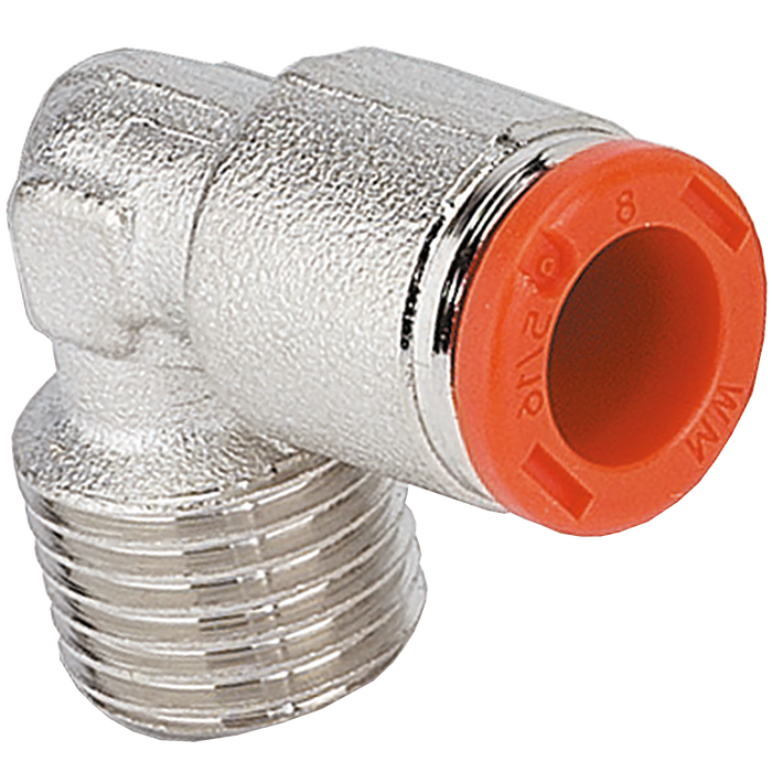 Metalwork - 2L39C10 RL39C 8mm x 1/8 Fixed Elbow Pneumatic Fitting - pneumaticsystems