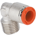 Metalwork - 2L39C10 RL39C 8mm x 1/8 Fixed Elbow Pneumatic Fitting - pneumaticsystems