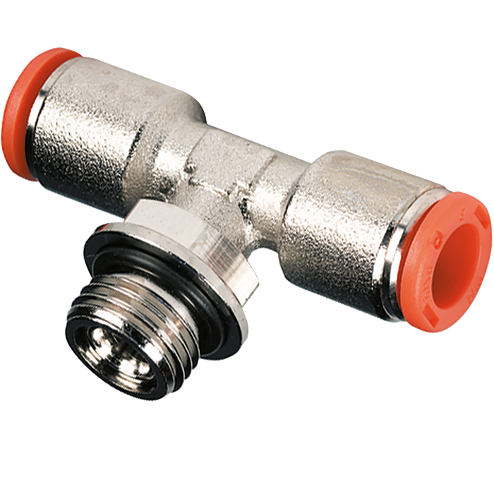 Metalwork - 2L32012 RL32 8mm x 3/8 Parallel Male Stud Tee Fitting - pneumaticsystems