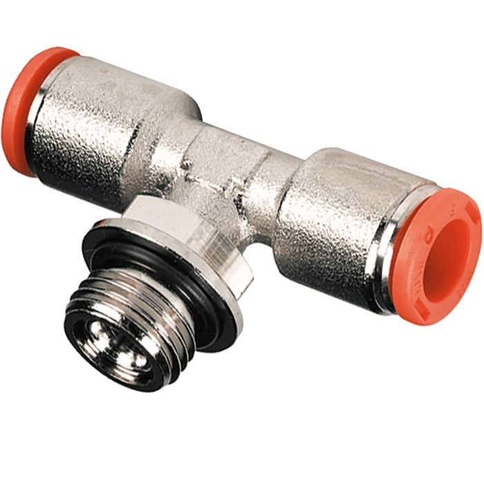 Metalwork - 2L32003 RL32 4mm x 1/4 Parallel Tee Pneumatic Fitting - pneumaticsystems