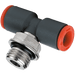 Metalwork - 2L35017 RL35 12mm x 1/2 Techno Tee Push-in Fitting - pneumaticsystems