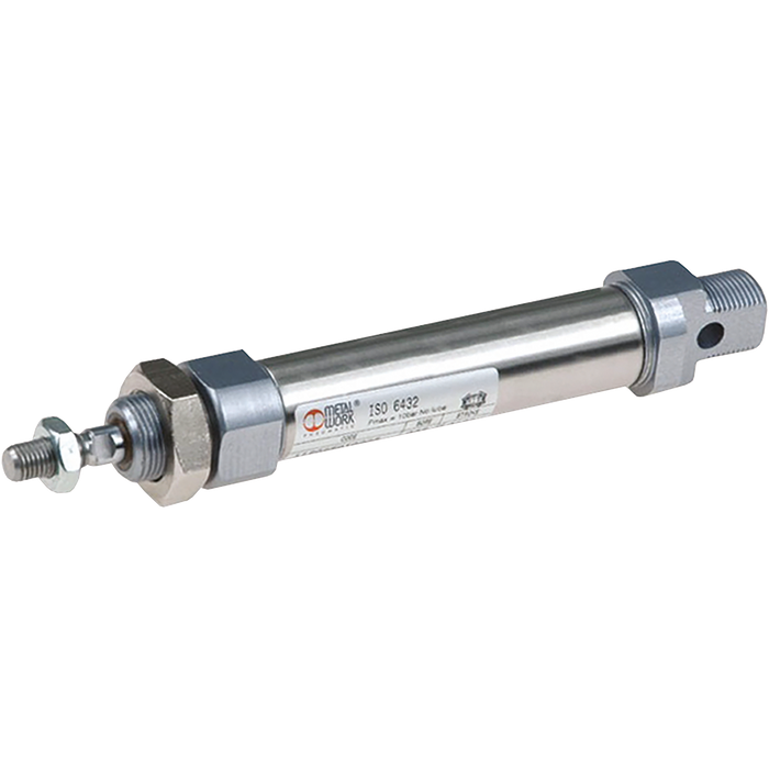 Metalwork - 1120160050CN ISO 6432 Double Acting Magnetic Cylinder 16mm Bore 50mm Stroke - pneumaticsystems
