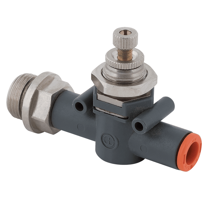 Metalwork - 9041409 RFL L U 1/4-Ø6 Unidirectional Line Flow Regulator - pneumaticsystems