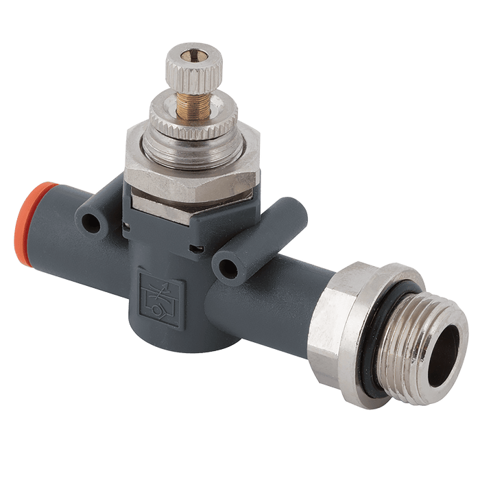 Metalwork - 9041502 RFL L U Ø4-1/8 Flow Regulator Fitting - pneumaticsystems