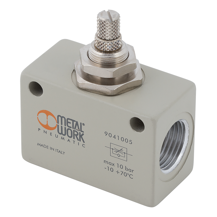 Metalwork - 9041005 One Way Flow Restrictor 1/2 Pneumatic Valve - pneumaticsystems