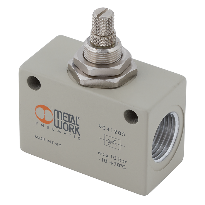 Metalwork - 9041205 Two-Way Flow Restrictor 1/2" Pneumatic Fitting - pneumaticsystems