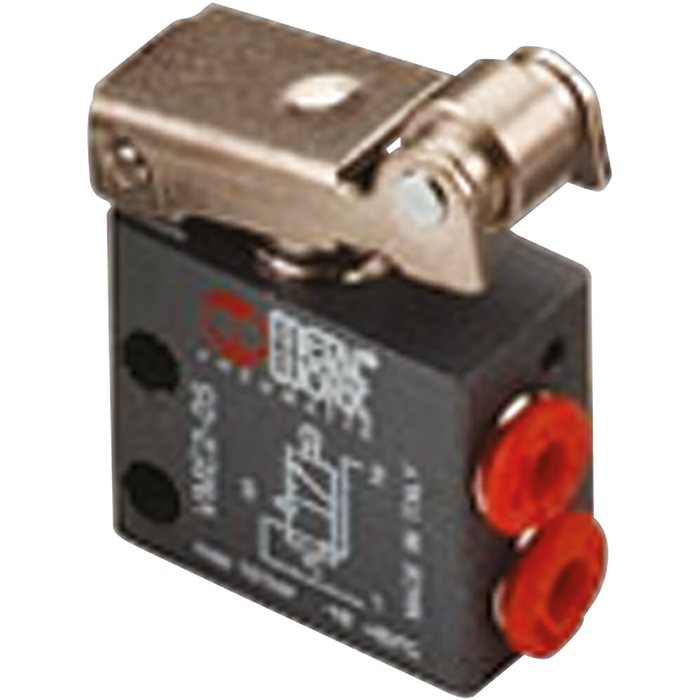 Metalwork - W3501001200 VME 3/2 Pneumatic Valve Normally Open Roller 4mm Side Ported - pneumaticsystems