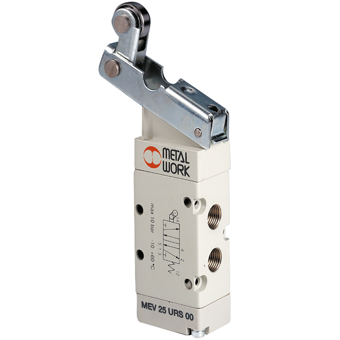 Metalwork - 7001000610 S70 Series 1/8 5/2 Roller Trip Pneumatic Valve - pneumaticsystems