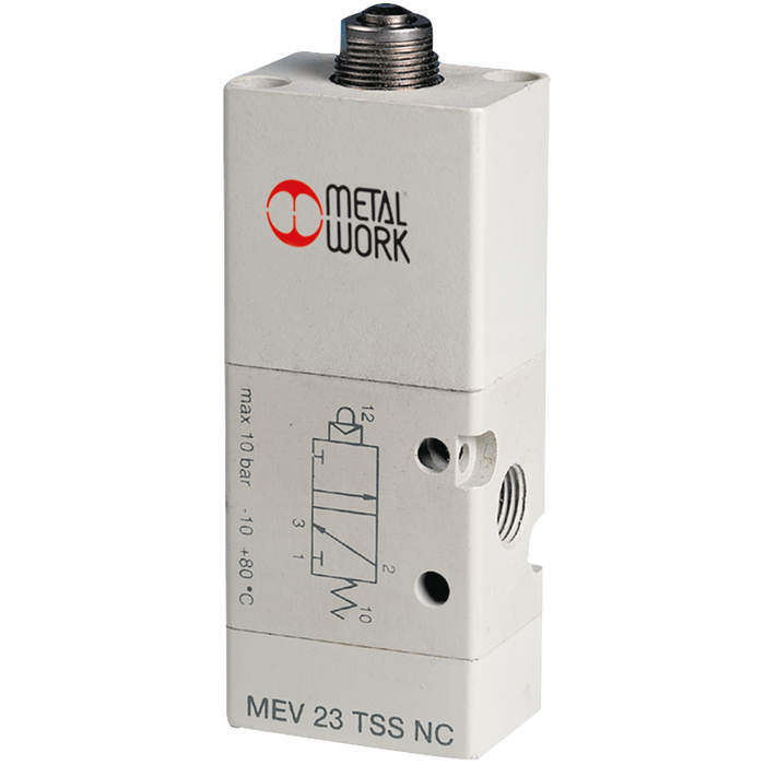 Metalwork - 7001000200 S70 MEV 23 TSS NC Pilot-Assisted Mechanical Valve 1/8 3/2 Normally Closed - pneumaticsystems