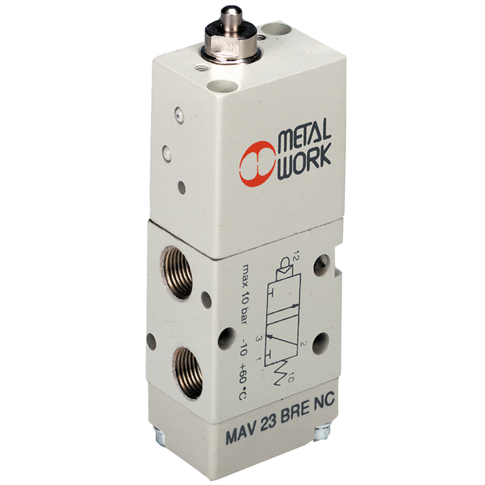 Metalwork - 7010001800 S70 1/8 3/2 NC Valve for Buttons - pneumaticsystems