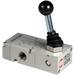 Metalwork - 7020000100 S70 1/4 3/2 90° Lever/Spring Pneumatic Valve - pneumaticsystems