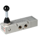 Metalwork - 7020001000 S70 1/4 5/3 90 Degree Lever/Spring Closed Center Pneumatic Valve - pneumaticsystems