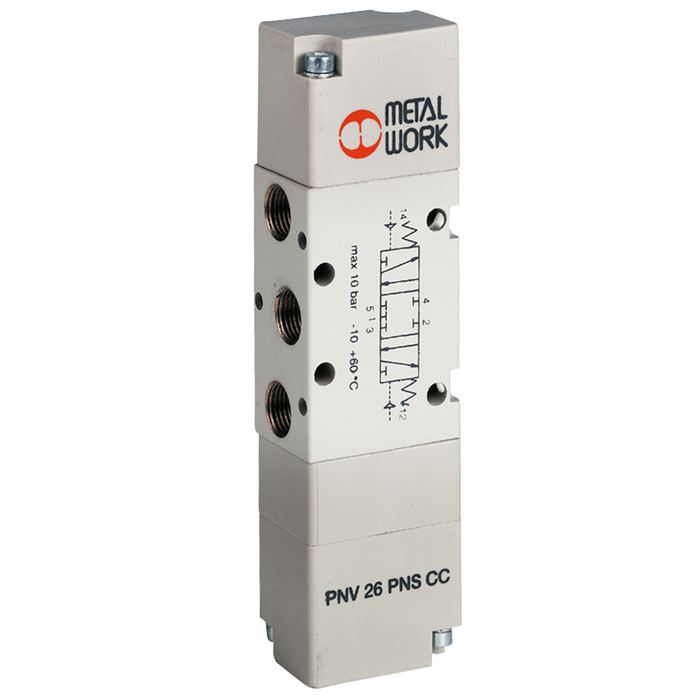Metalwork - 7040012200 PNV C6 Series Pneumatic Pilot Valve Normally Closed - pneumaticsystems