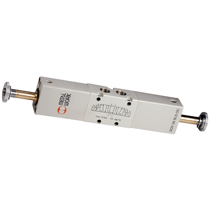 Metalwork - 7010022200 S70 1/8 5/3 Solenoid/Solenoid Open Center Valve - pneumaticsystems