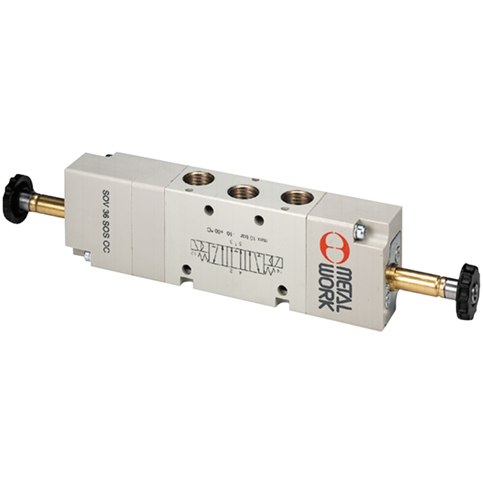 Metalwork - 7020022200 S70 1/4 5/3 Solenoid Valve Open Center - pneumaticsystems