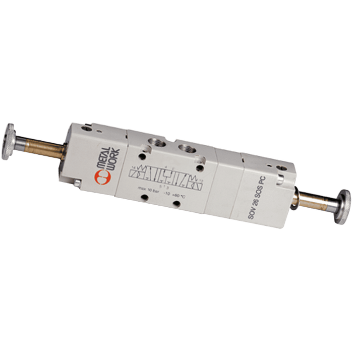 Metalwork - 7010022300 S70 Solenoid Valve 1/8 5/3 Pressure Closed - pneumaticsystems