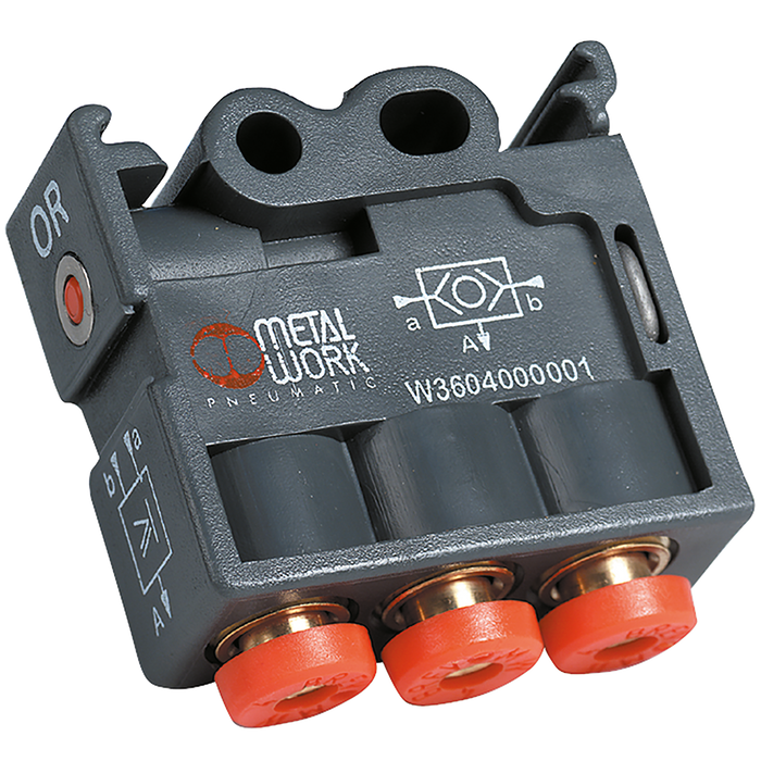 Metalwork - W3604000001 Pneumatic Logic Element OR Valve - pneumaticsystems
