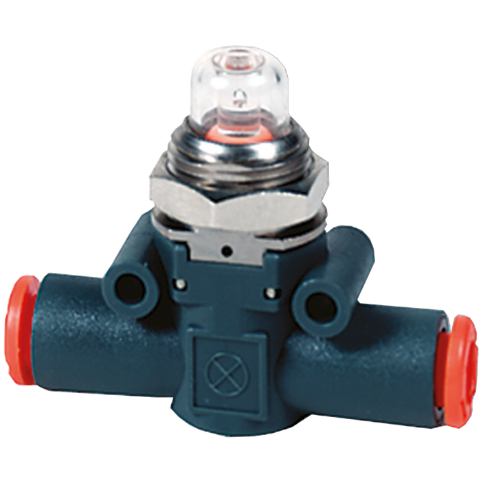 Metalwork - 9068224 Line On Line 8mm-8mm Pneumatic Green Indicator Fitting - pneumaticsystems