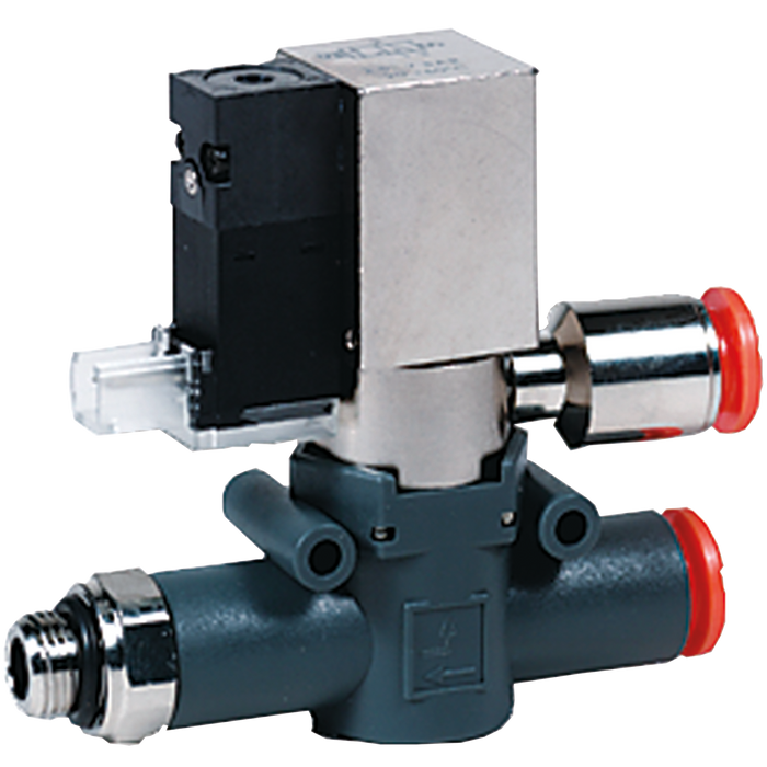Metalwork - 9069611 Line On Line 3/2 NC Solenoid Valve 8mm x 1/4 Convergent - pneumaticsystems