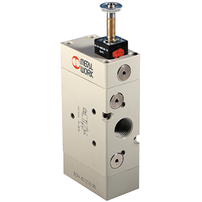 Metalwork - 7030020400 S70 1/2 3/2 Solenoid/Spring Normally Open Valve - pneumaticsystems