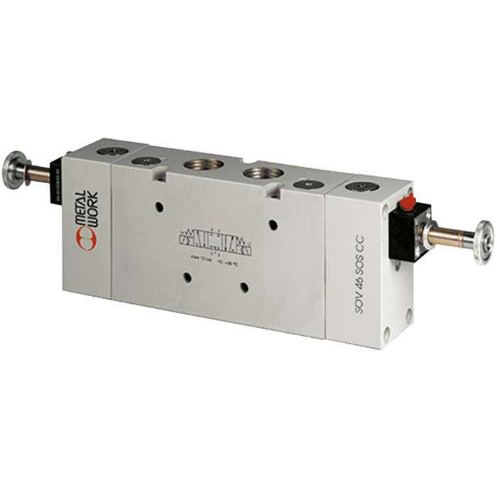 Metalwork - 7030022300 S70 1/2 5/3 Solenoid Valve Pressure Closed - pneumaticsystems