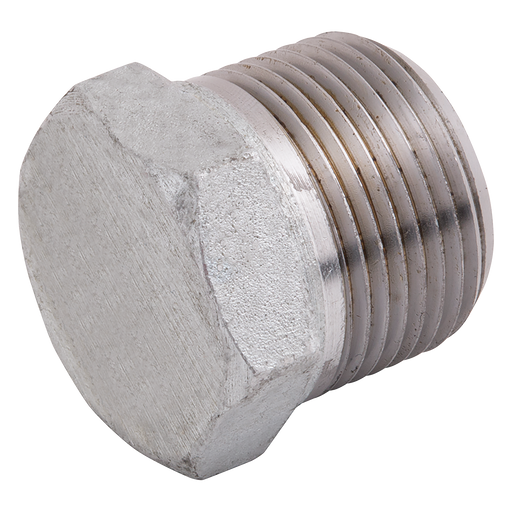 FT Pro - 1013-0043 1/2" NPT Male Hex Plug 3K ANSI B16.11 - pneumaticsystems