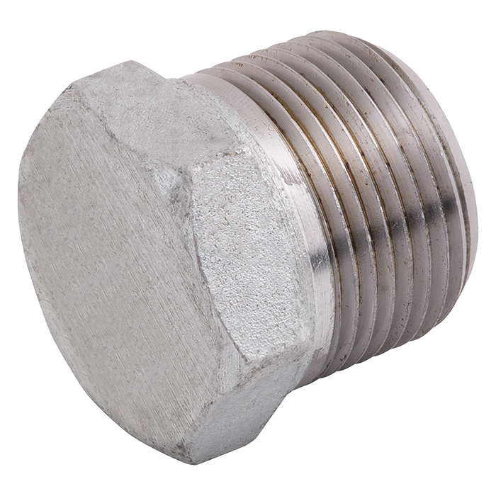 FT Pro - 1013-0043 1/2" NPT Male Hex Plug 3K ANSI B16.11 - pneumaticsystems