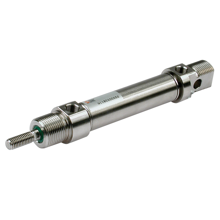 Metalwork - W1800160320 Stainless Steel Mini Cylinder 16mm Bore 320mm Stroke - pneumaticsystems