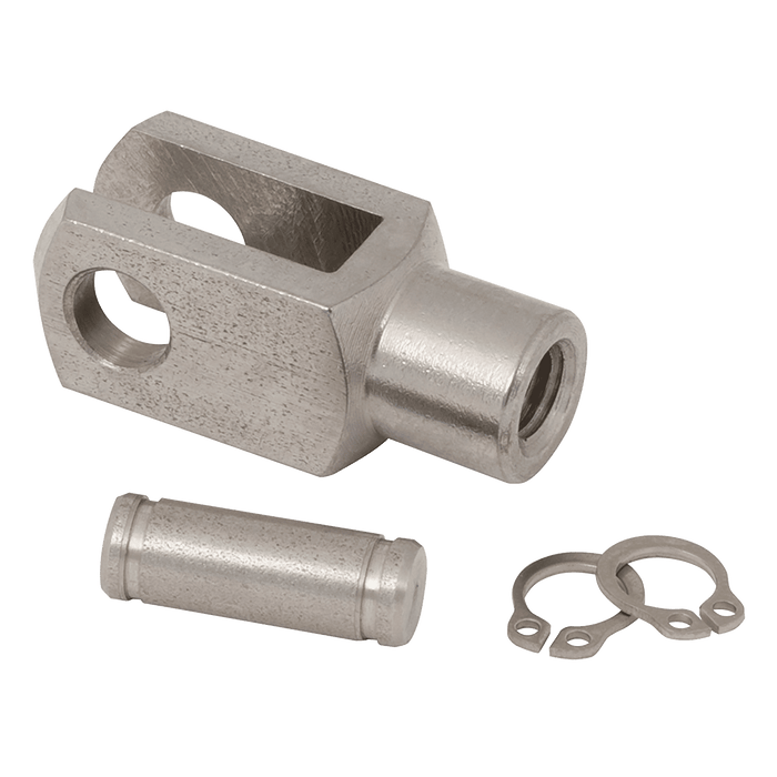 Metalwork - W095X502020 Stainless Steel Cylinder Fork End 50-63mm Bore - pneumaticsystems