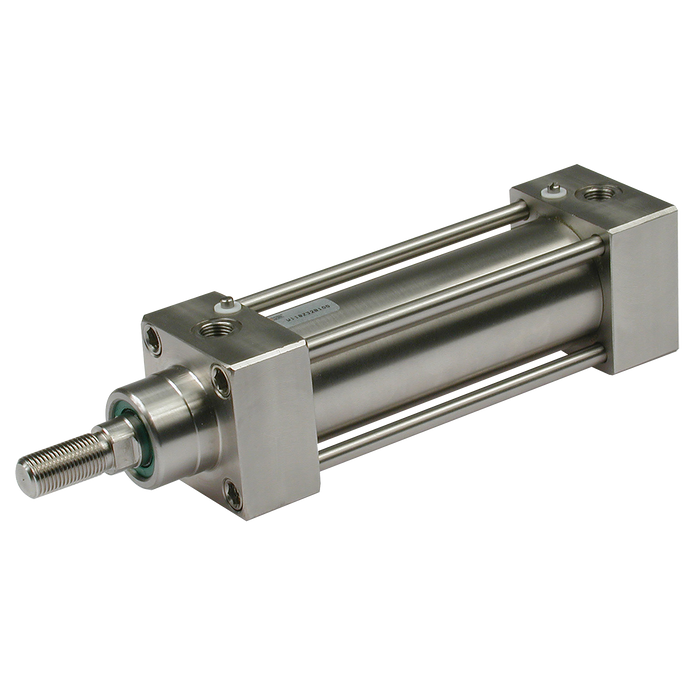 Metalwork - W1841000100 ISO 15552 Stainless Steel Cylinder 100mm Bore 100mm Stroke - pneumaticsystems