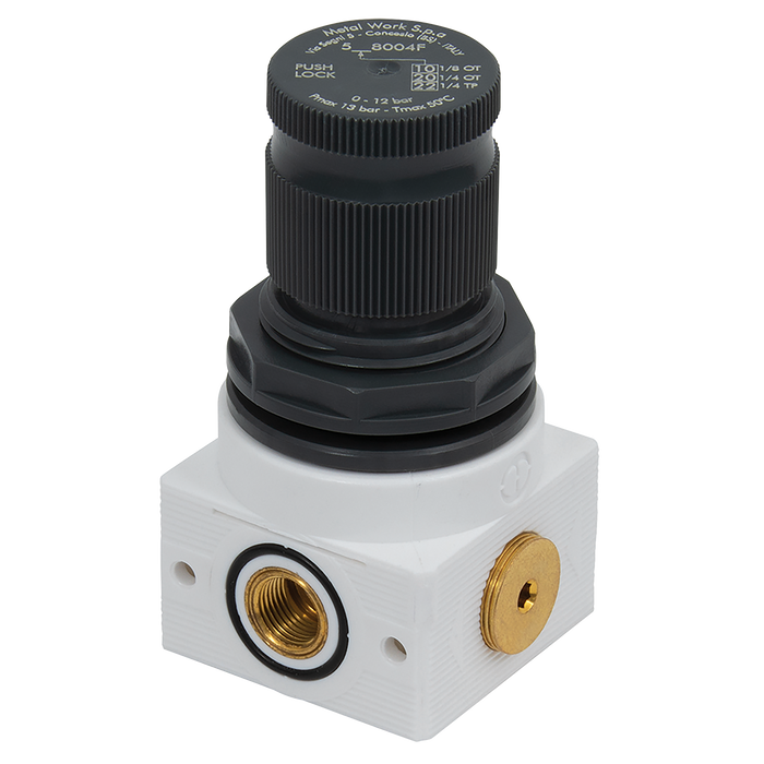 Metalwork - 5208002F Bit 1/4 Pressure Regulator 0-4 Bar - pneumaticsystems