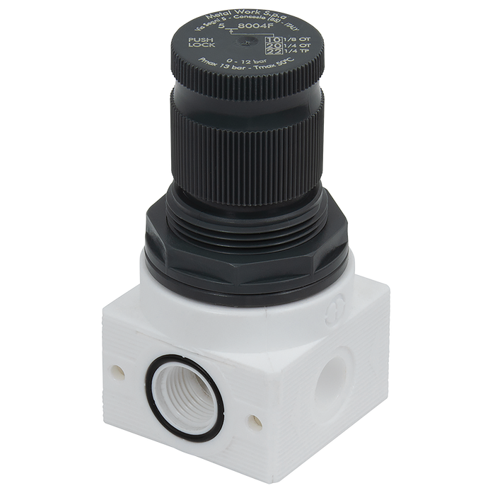 Metalwork - 5228001F Bit F Techno 1/4 0-2 Bar Pressure Regulator - pneumaticsystems