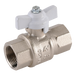 FT Pro - BV561-14 1/4" BSPP Brass Ball Valve Oxygen PTFE Seal - pneumaticsystems
