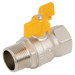 FT Pro - 1074-12 1/2" BSP Brass Ball Valve Gas App Butterfly Handle - pneumaticsystems