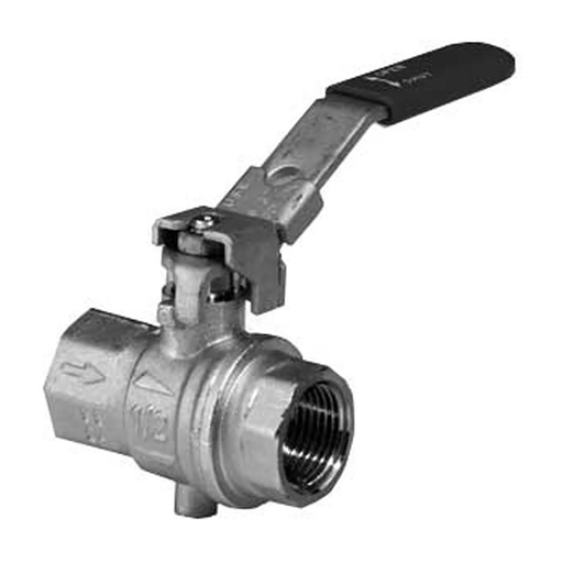 1/2" Bspp Carbon Steel Ball Valve Zinc Plated Body