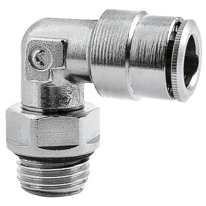 04Mm Od X M5 Met Male Stud Elbow O/Ring