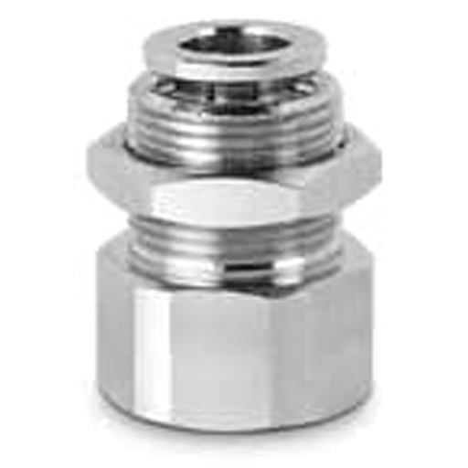 Push Fitt Female Bulkhead 8Mm Tube 1/4