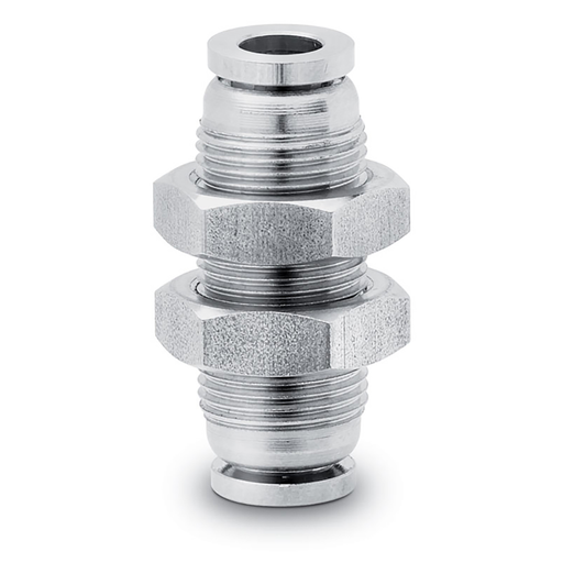 Push In Bulkhead Conn 4Mm Tube St/St