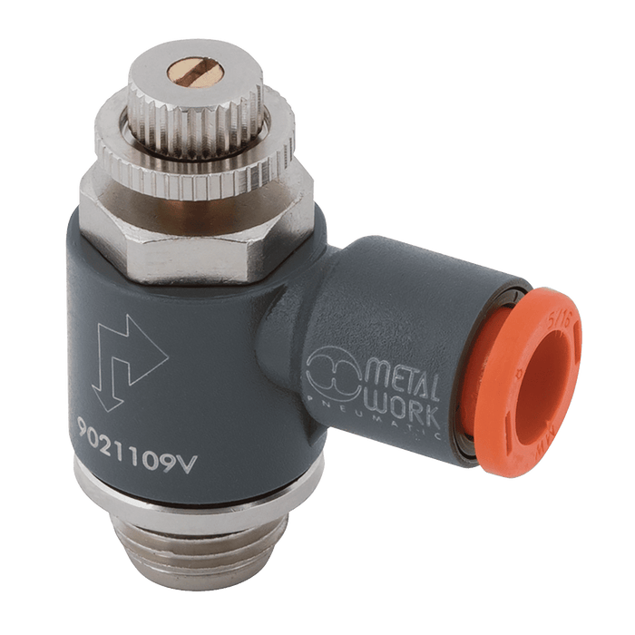 Metalwork - 9021016C MRFT/C Flow Regulator 12mm x 1/2 - pneumaticsystems
