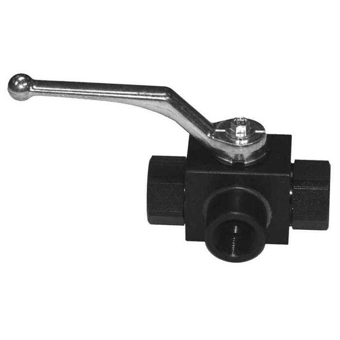 1/4" Bspp Carbon Steel Ball Valve T Port