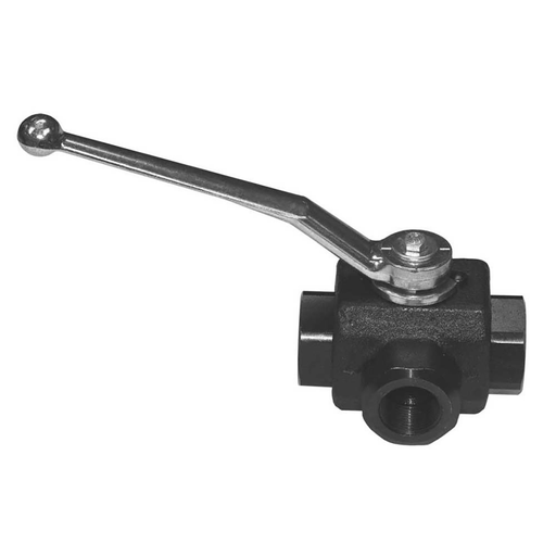 1.1/4" Bspp Carbon Steel Ball Valve 1/4"Bspf L Port