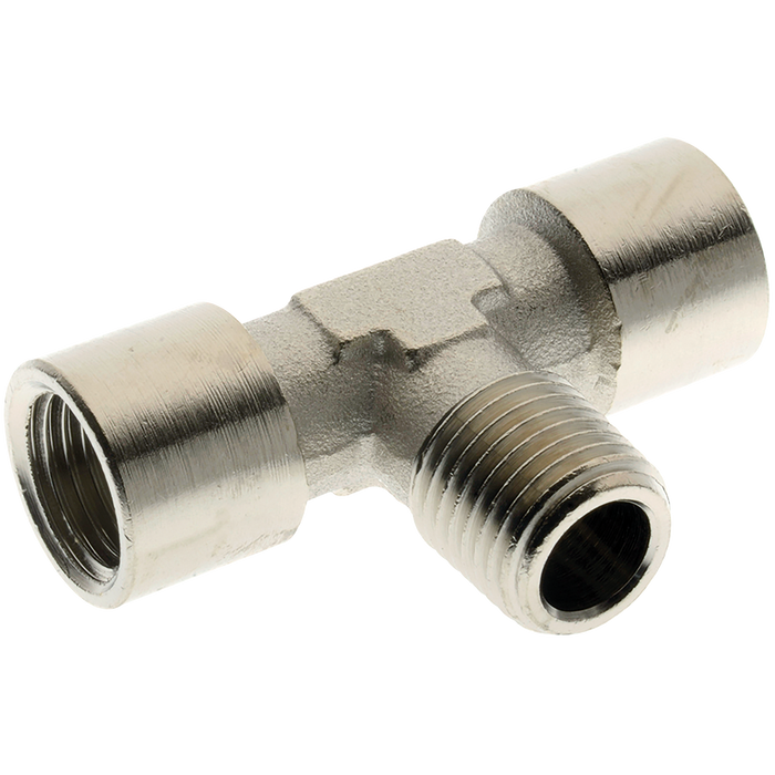 FT Pro - TKL13 1/4" BSPT Male X 1/4" BSPP Female Equal Tee - pneumaticsystems