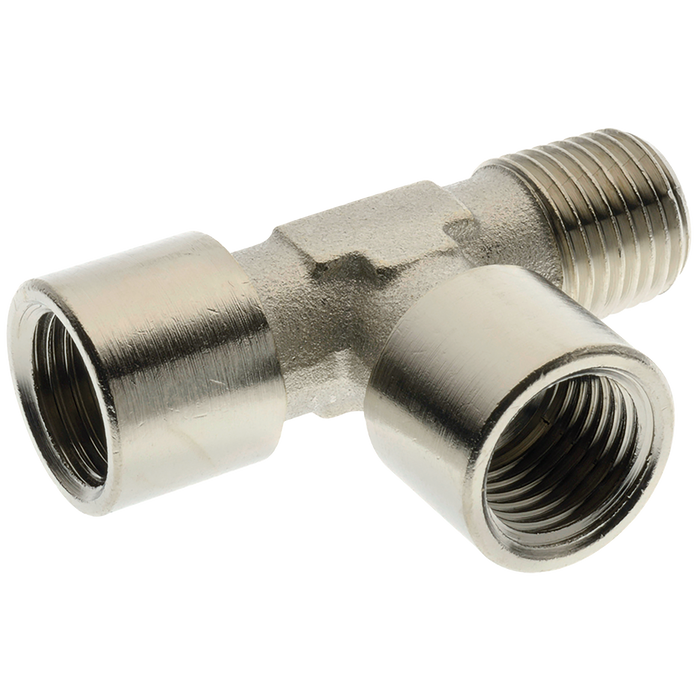 FT Pro - TB17 3/8" BSPT Male X 3/8" BSPP Female Equal Tee - pneumaticsystems