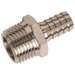 FT Pro - 3040-4-1/8 1/8" BSPT Male Straight Hose Tails, Nickel Plated Brass - pneumaticsystems