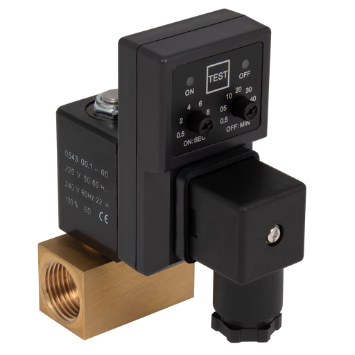 FT Pro - 720-04AC220 1/2" Brass Easy 110V AC Auto Drain - pneumaticsystems