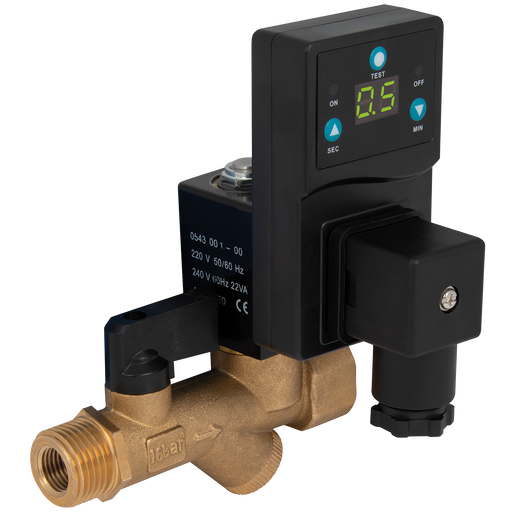 FT Pro - 728A790-04AC220 1/2" Brass Digital Timer 220V AC Auto Drain - pneumaticsystems